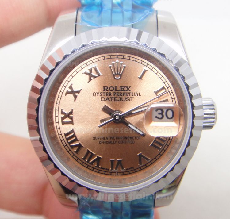 Ladies Rolex Datejust watch: SS Rose Gold Dial Womens Watch